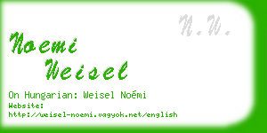 noemi weisel business card